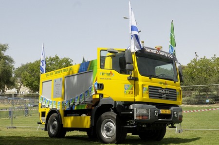 KKL-JNF Fire truck. Photo: KKL-JNF Photo Archive